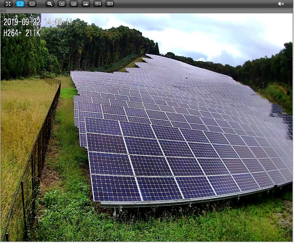 福島県安達郡 監視カメラ 太陽光発電所