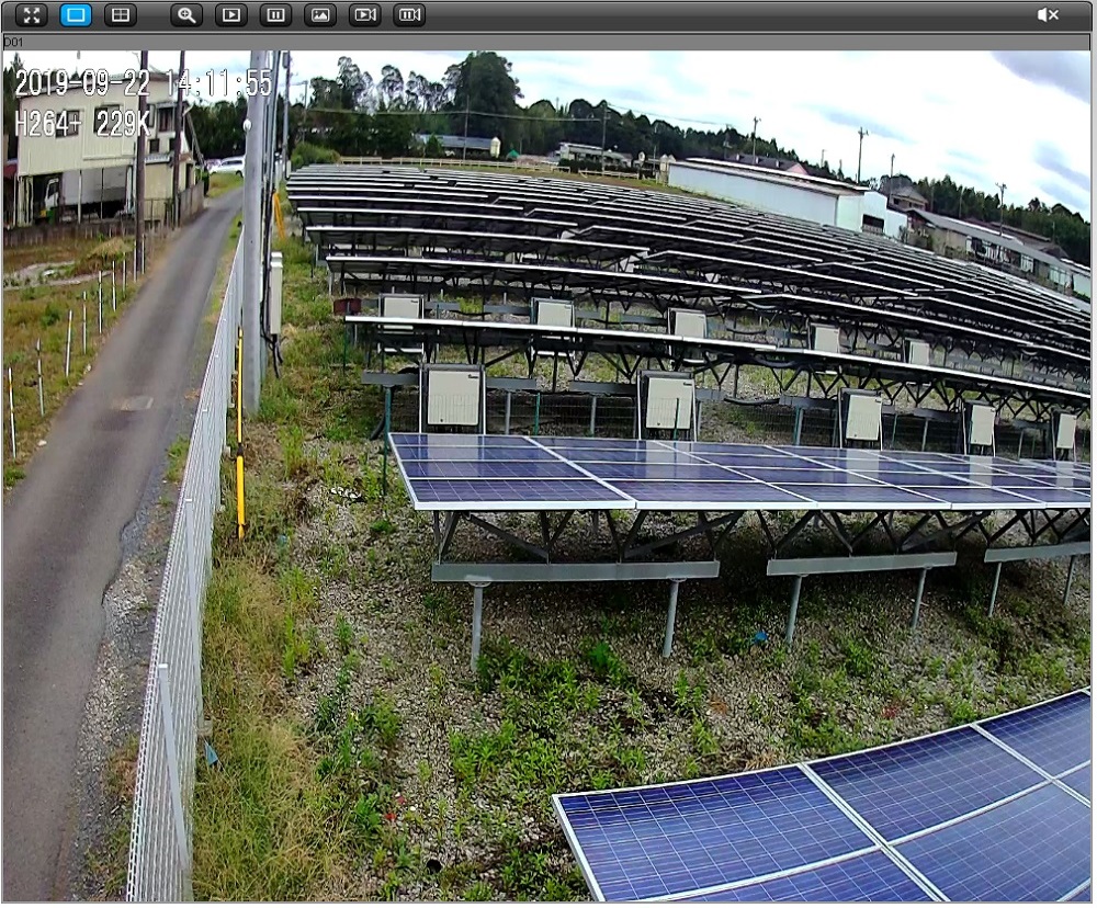 千葉県富里市 監視カメラ 太陽光発電所