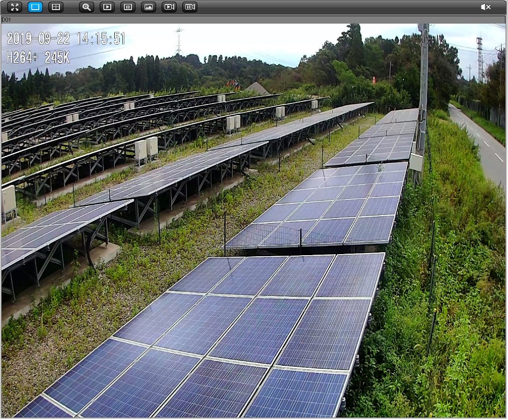 千葉県市原市 監視カメラ 太陽光発電所